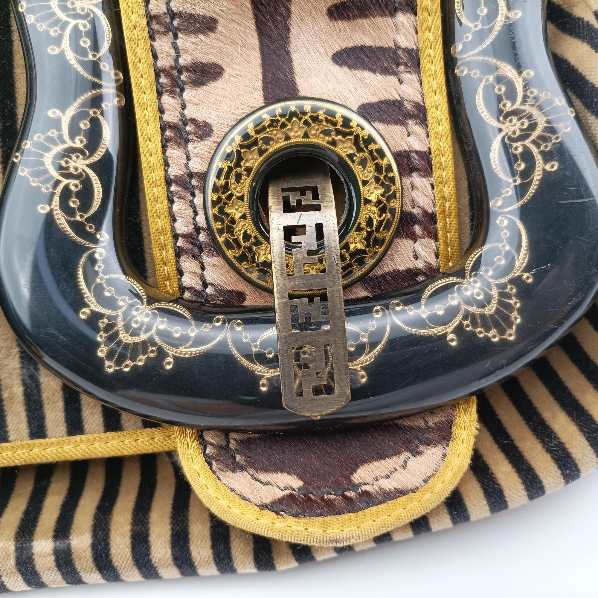 B Bag Brown Velvet × Fur 8BN165 2579-8BN165 VL4.069Bバッグ ブラウン ベルベット × ファー 8BN165 2579-8BN165 VL4.069