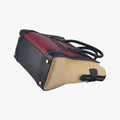 Luggage Micro shopper Bordeaux×black×beige Suede×leather S-VP-1112 S-MM-1122ラゲージマイクロショッパー ボルドー×ブラック×ベージュ スエード×レザー S-VP-1112 S-MM-1122