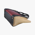Luggage Micro shopper Bordeaux×black×beige Suede×leather S-VP-1112 S-MM-1122ラゲージマイクロショッパー ボルドー×ブラック×ベージュ スエード×レザー S-VP-1112 S-MM-1122
