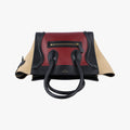 Luggage Micro shopper Bordeaux×black×beige Suede×leather S-VP-1112 S-MM-1122ラゲージマイクロショッパー ボルドー×ブラック×ベージュ スエード×レザー S-VP-1112 S-MM-1122
