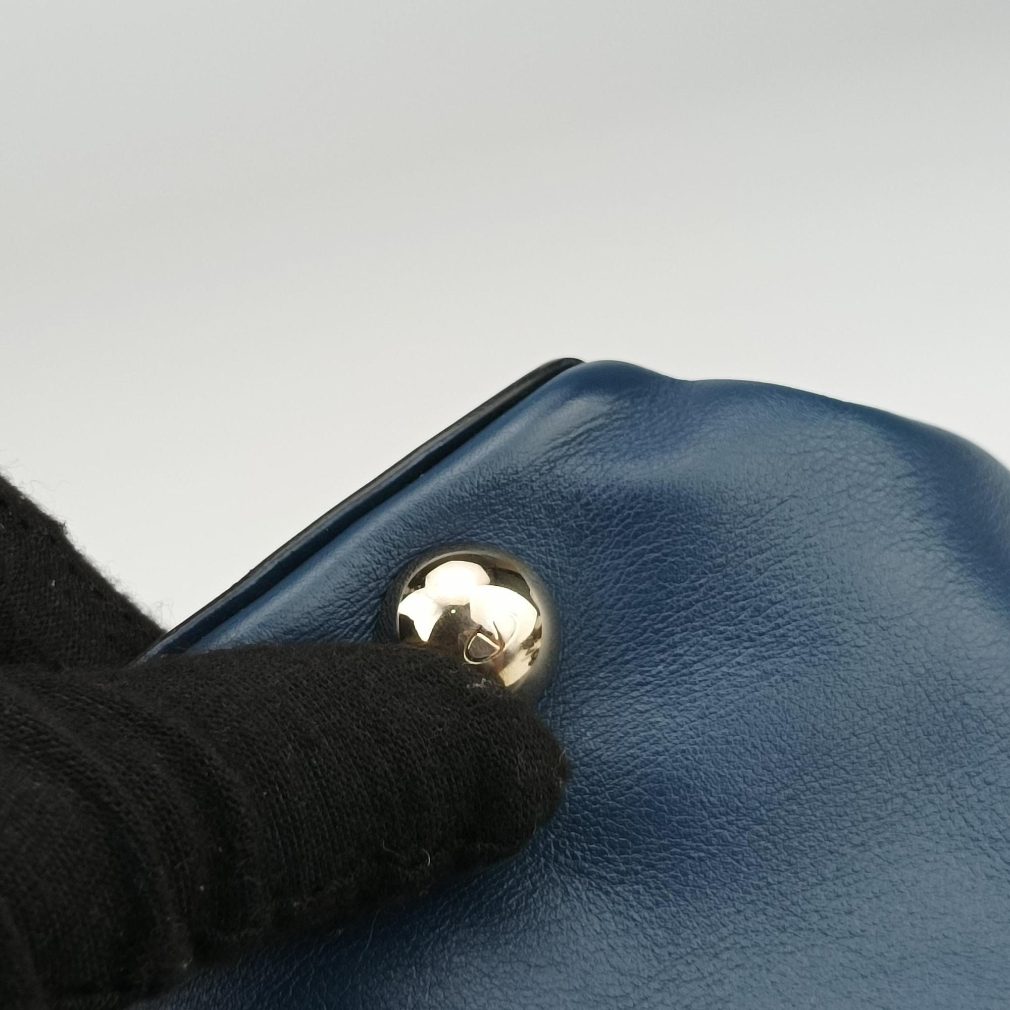 Rockstud Navy Leather Lot number unknownロックスタッズ ネイビー レザー 製番不明