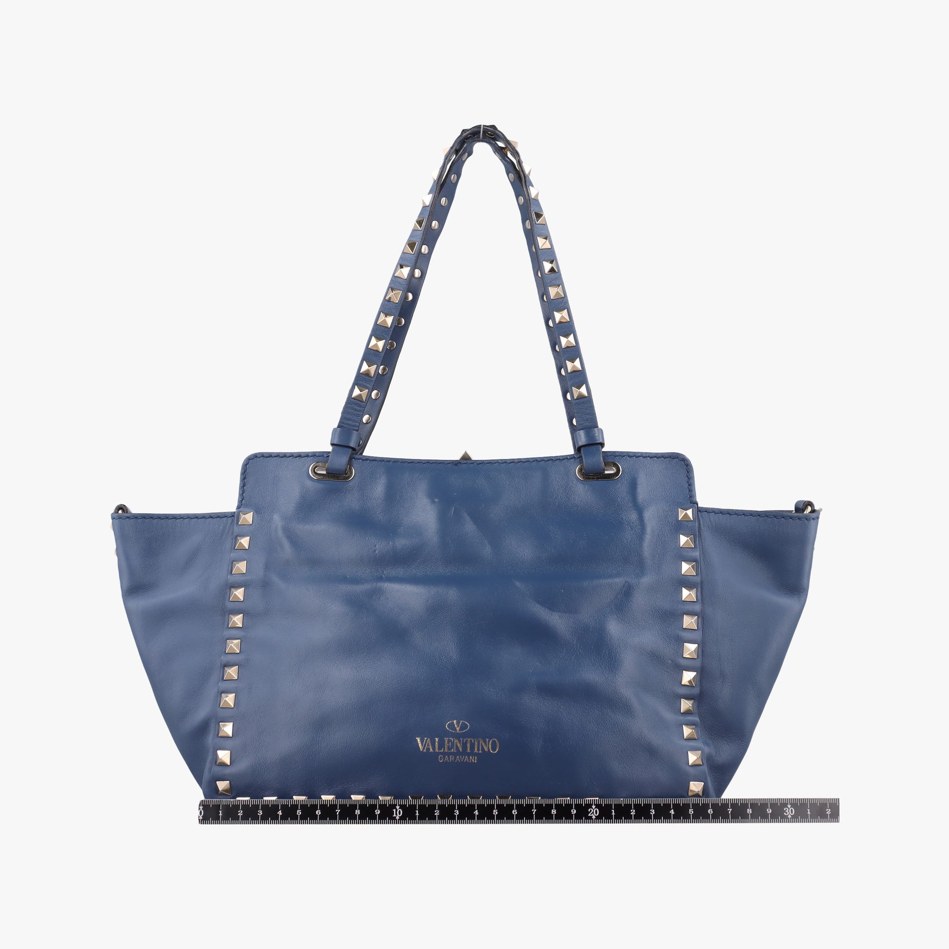 Rockstud Navy Leather Lot number unknownロックスタッズ ネイビー レザー 製番不明