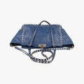 Rockstud Navy Leather Lot number unknownロックスタッズ ネイビー レザー 製番不明