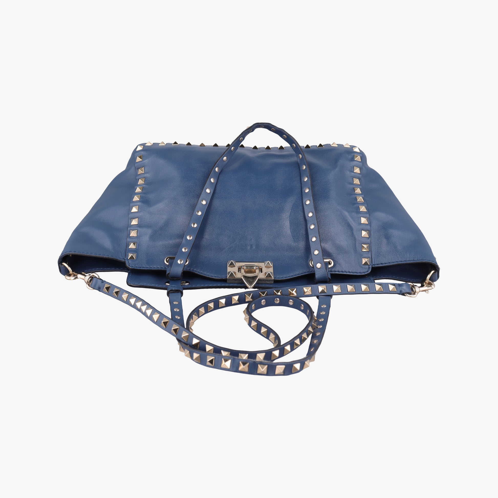 Rockstud Navy Leather Lot number unknownロックスタッズ ネイビー レザー 製番不明