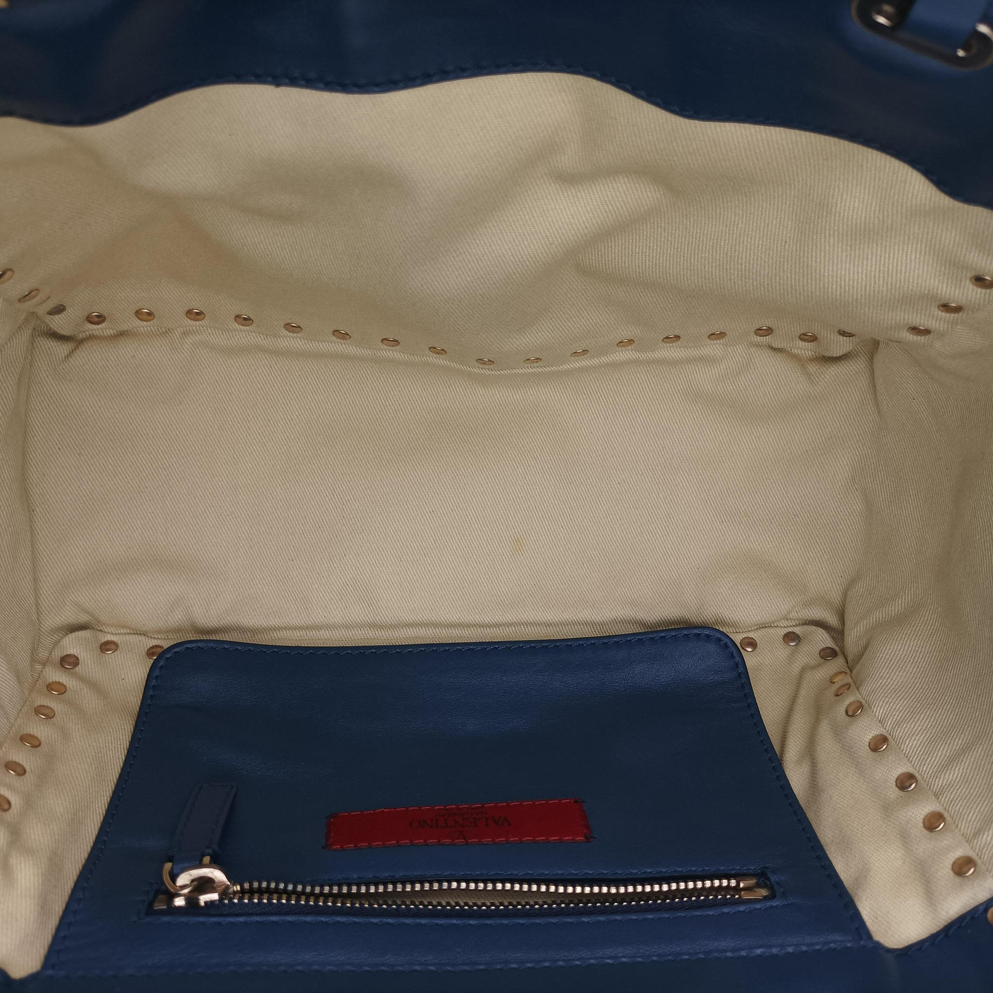 Rockstud Navy Leather Lot number unknownロックスタッズ ネイビー レザー 製番不明