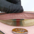 OPHIDIA Pink×Transparent PVC coated canvas 517350 オフィディア ピンク×クリア PVCコーティングキャンバス 517350 