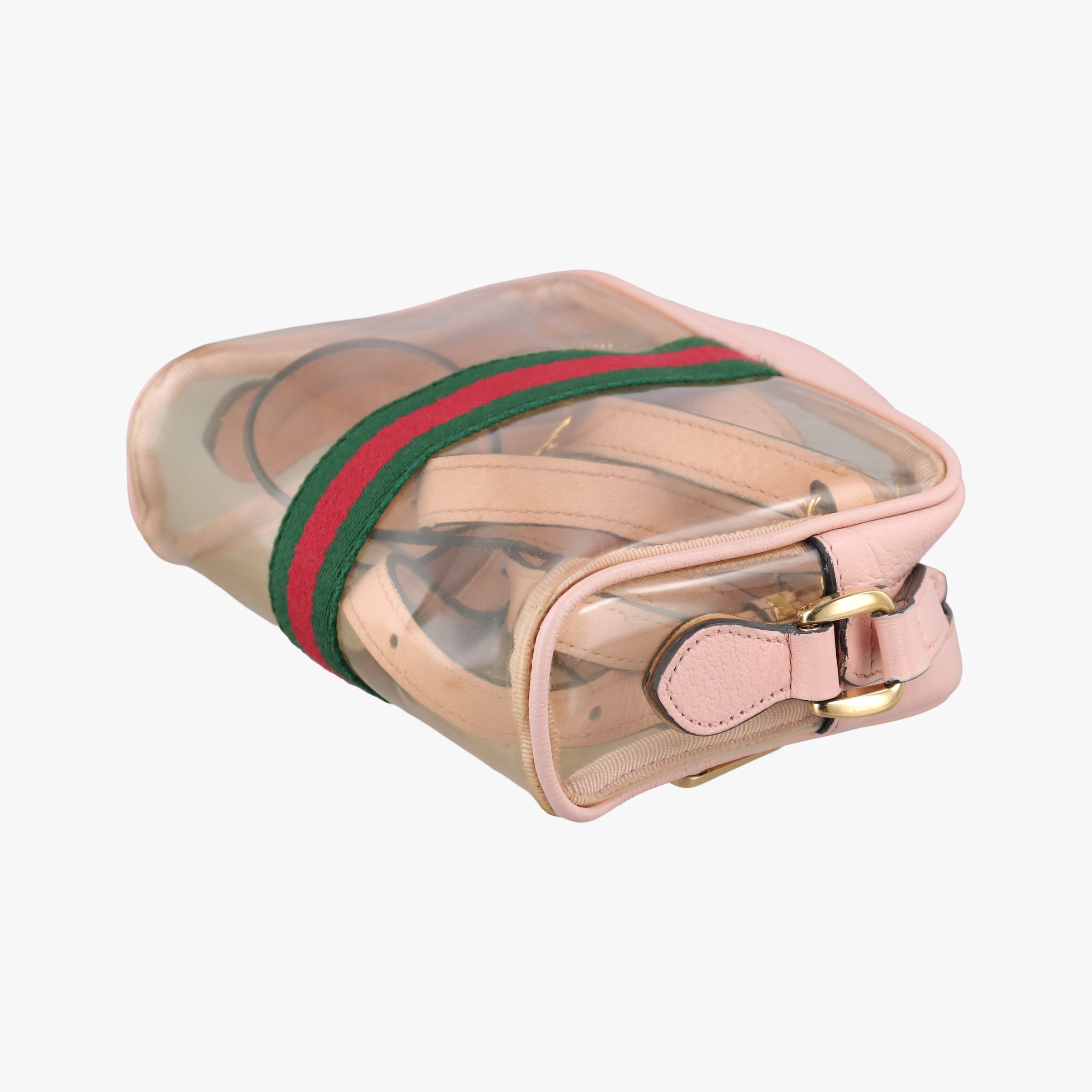 OPHIDIA Pink×Transparent PVC coated canvas 517350 オフィディア ピンク×クリア PVCコーティングキャンバス 517350 