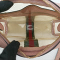 OPHIDIA Pink×Transparent PVC coated canvas 517350 オフィディア ピンク×クリア PVCコーティングキャンバス 517350 