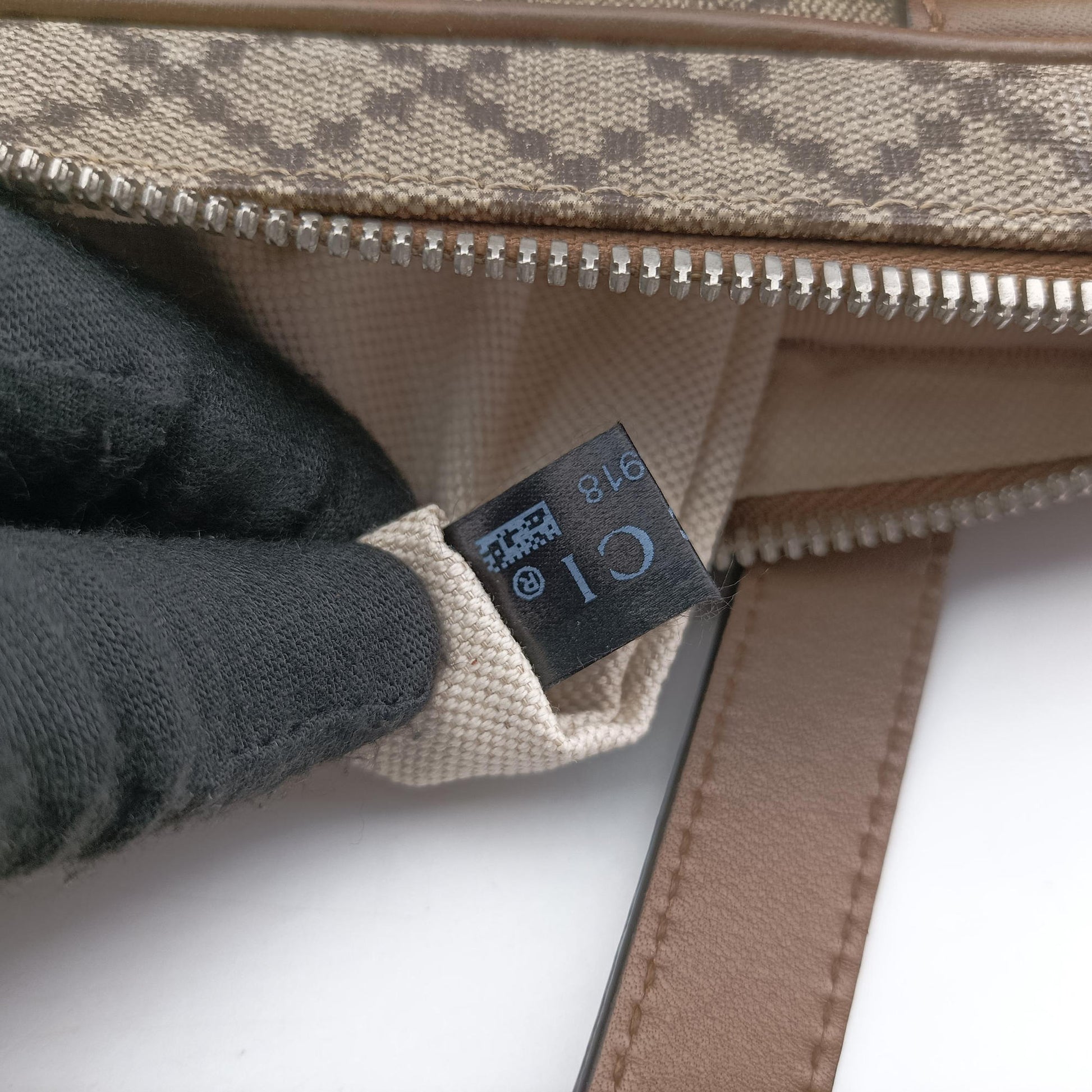 Diamante business Brown PVC coated canvas×Leather 267898 I9323918ディアマンテ ビジネス ブラウン PVCコーティングキャンバス×レザー 267898 I9323918