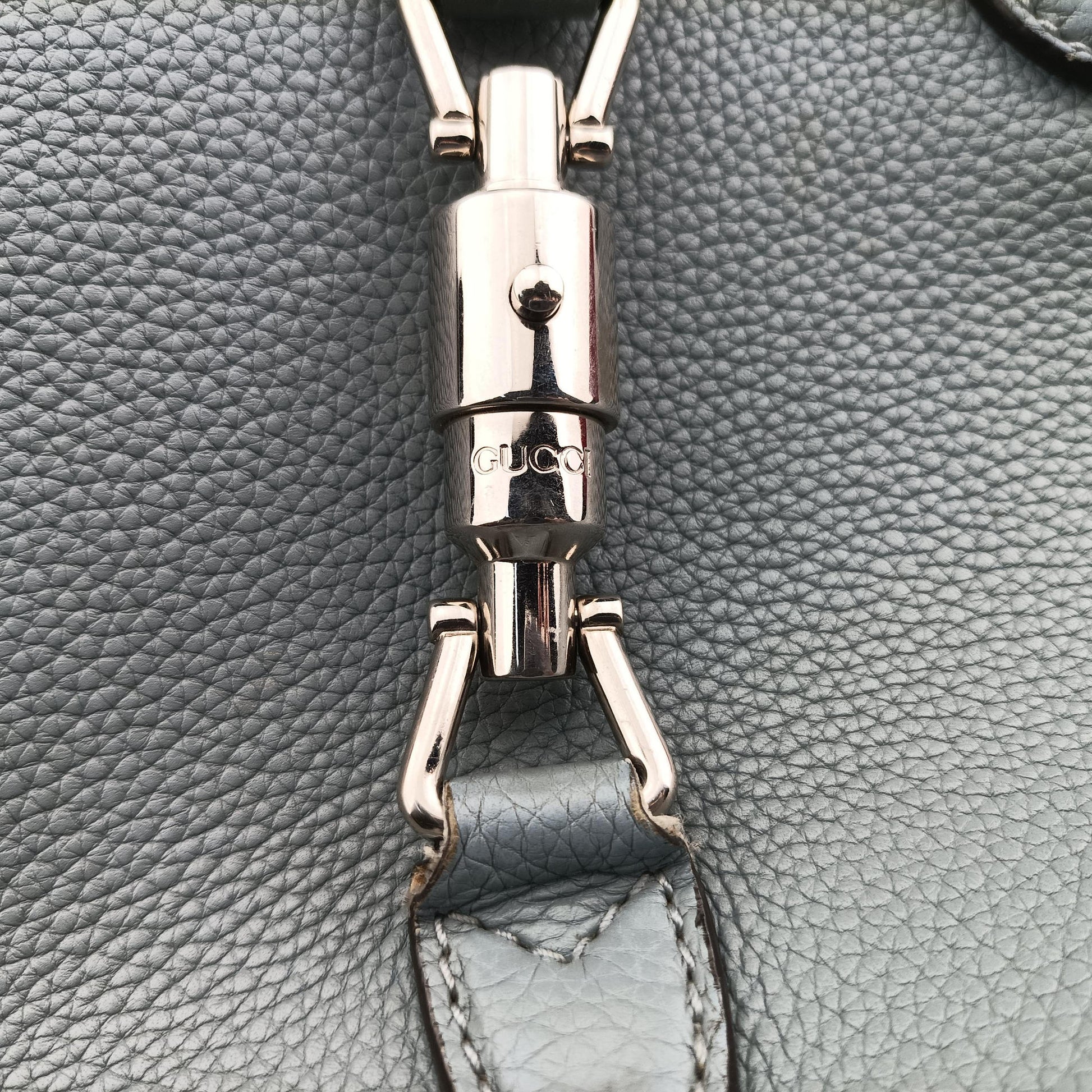 new jackie Blue Leather 365460 D016825924ニュージャッキー ブルー レザー 365460 D016825924