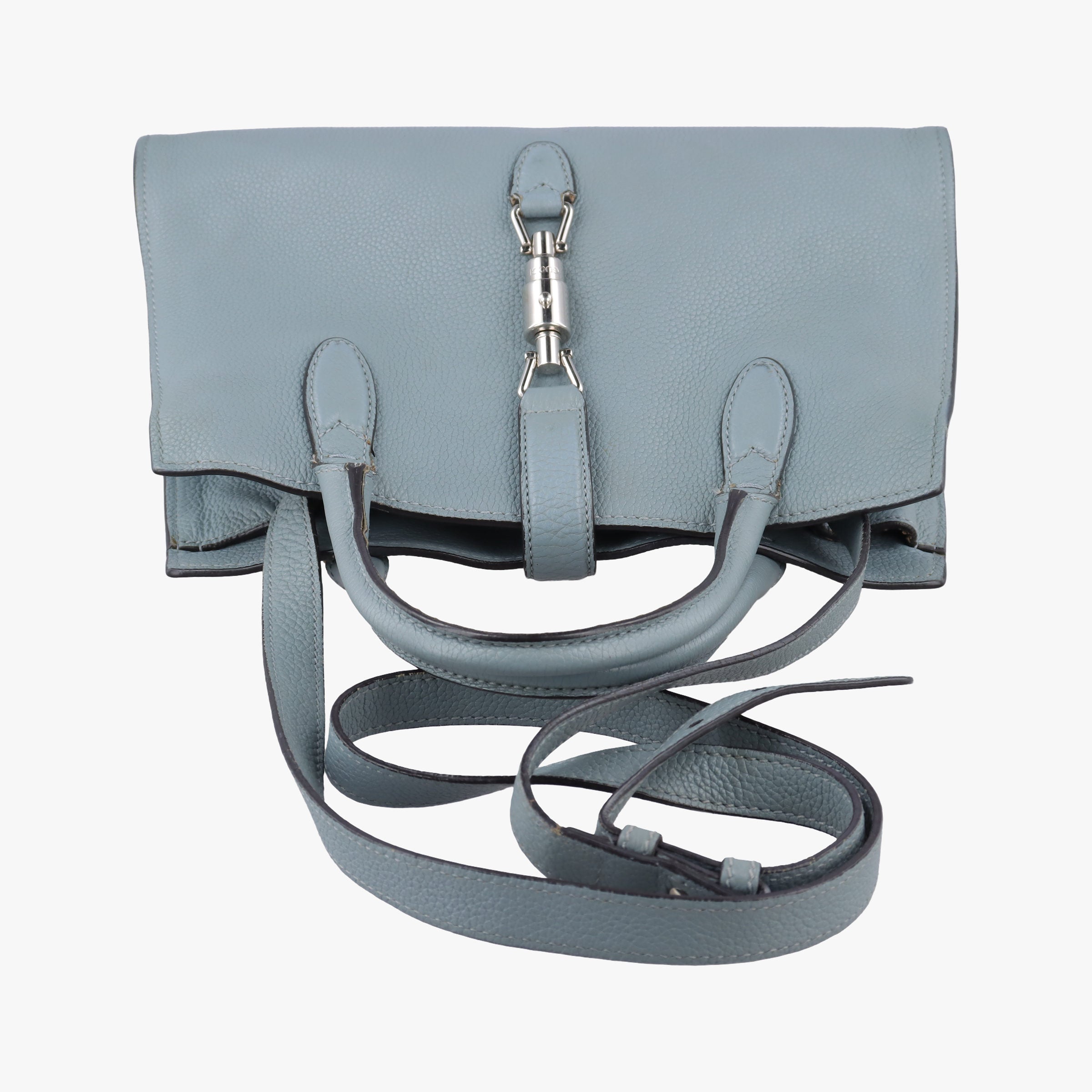 new jackie Blue Leather 365460 D016825924ニュージャッキー ブルー レザー 365460 D016825924