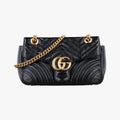 GG Marmont Black Leather 443497 G025889857GGマーモント ブラック レザー 443497 G025889857