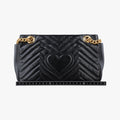 GG Marmont Black Leather 443497 G025889857GGマーモント ブラック レザー 443497 G025889857