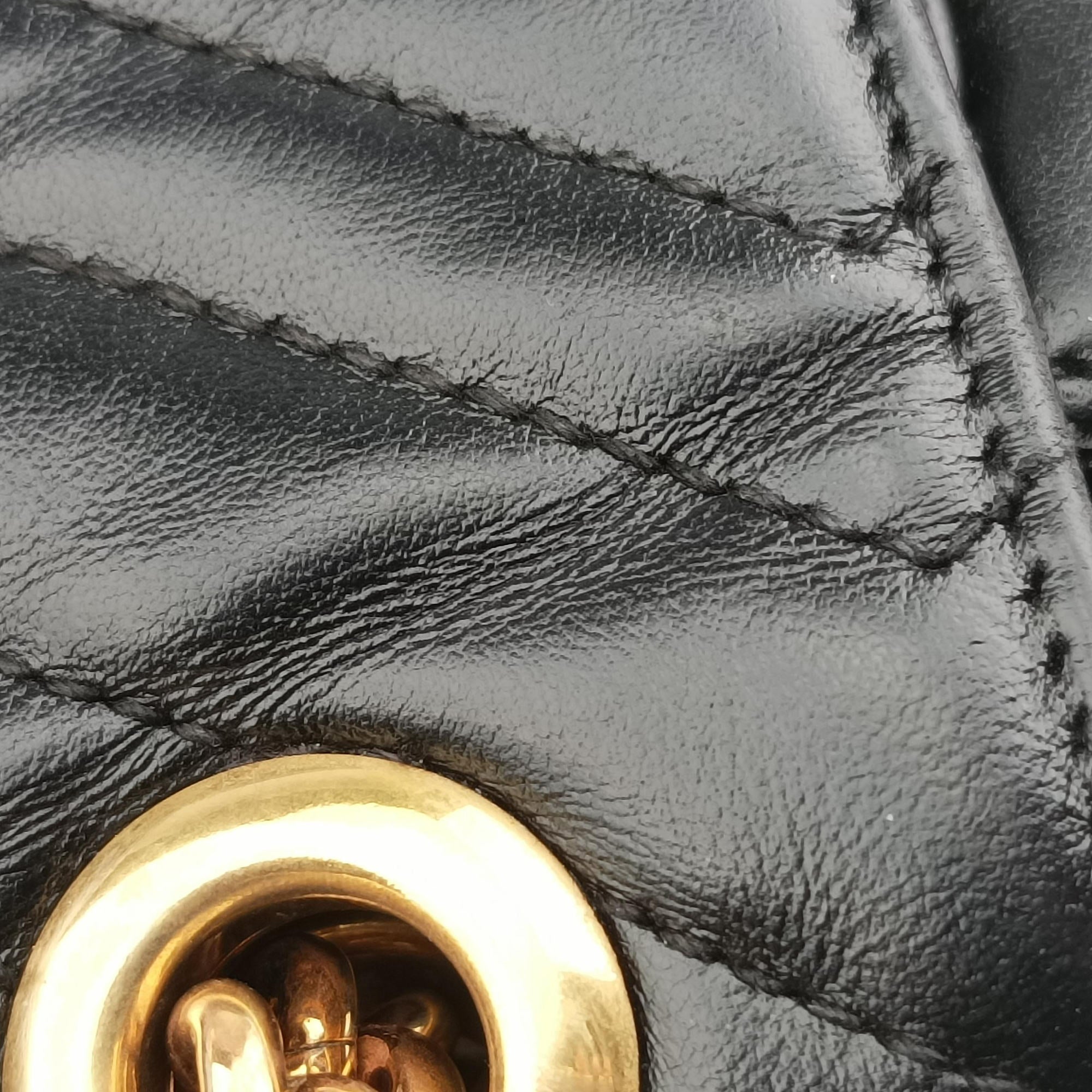 GG Marmont Black Leather 443497 G025889857GGマーモント ブラック レザー 443497 G025889857