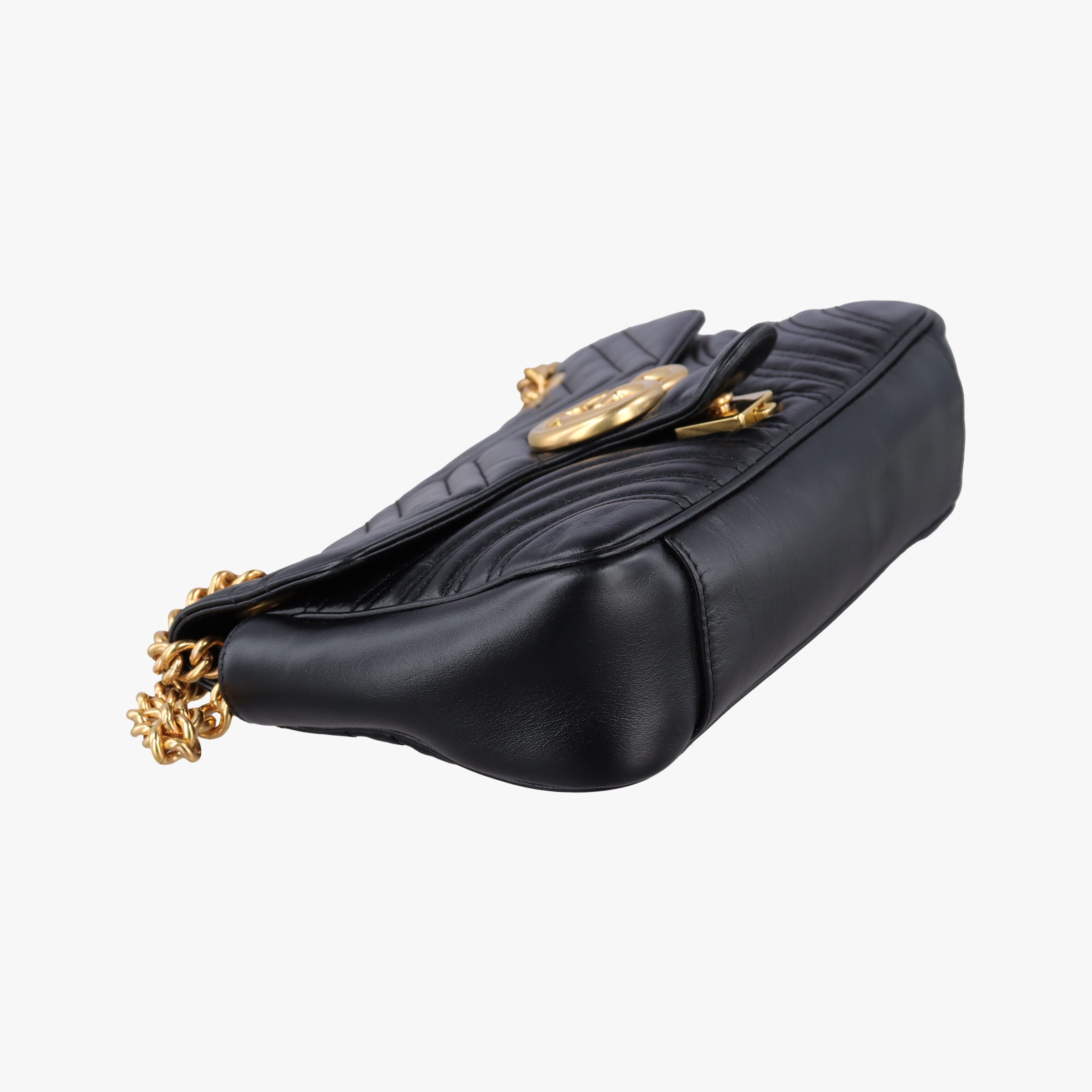 GG Marmont Black Leather 443497 G025889857GGマーモント ブラック レザー 443497 G025889857