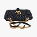 GG Marmont Black Leather 443497 G025889857GGマーモント ブラック レザー 443497 G025889857