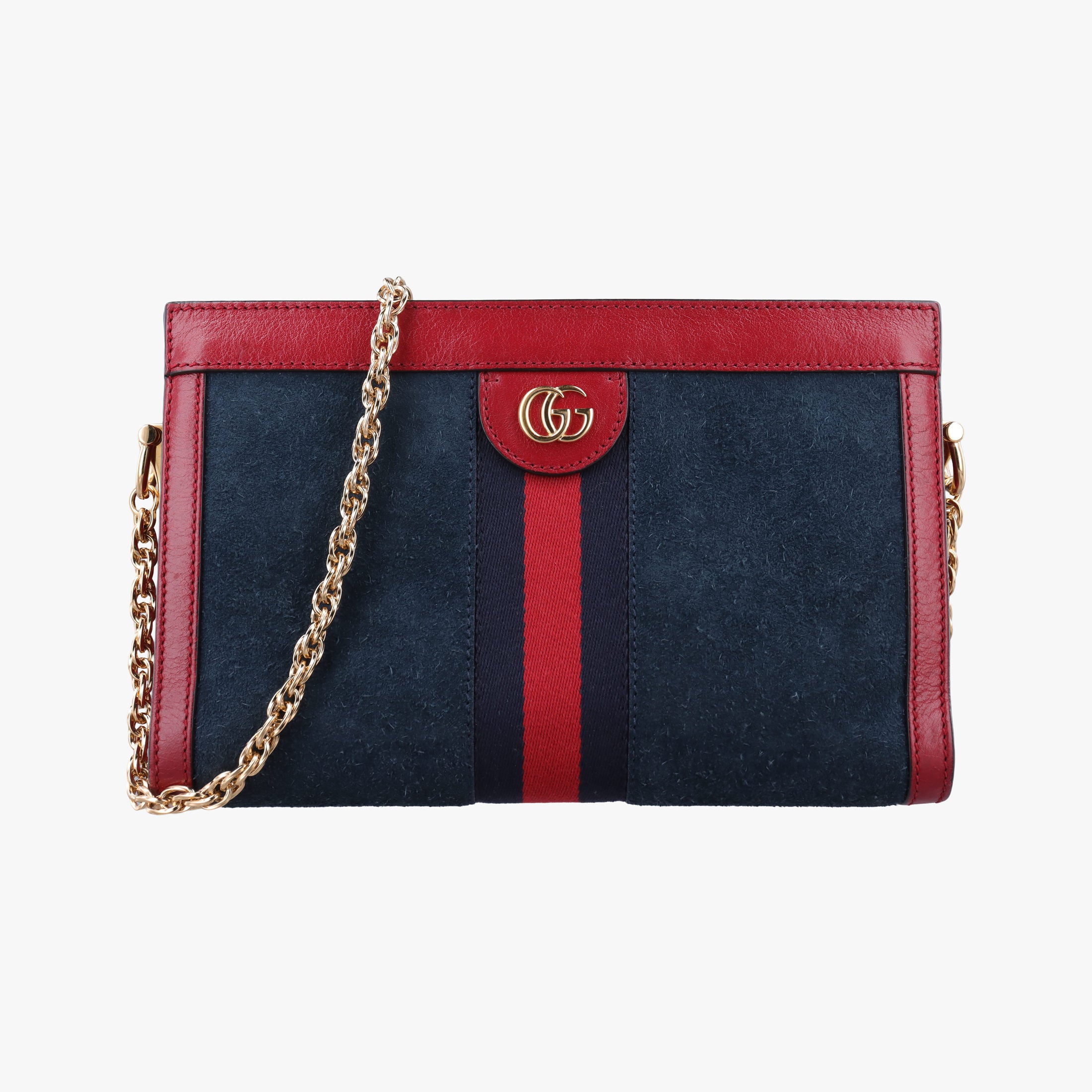Ophidia Navy×red Suede×leather 503877 H027409795オフィディア ネイビー×レッド スエード×レザー 503877 H027409795