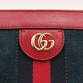 Ophidia Navy×red Suede×leather 503877 H027409795オフィディア ネイビー×レッド スエード×レザー 503877 H027409795