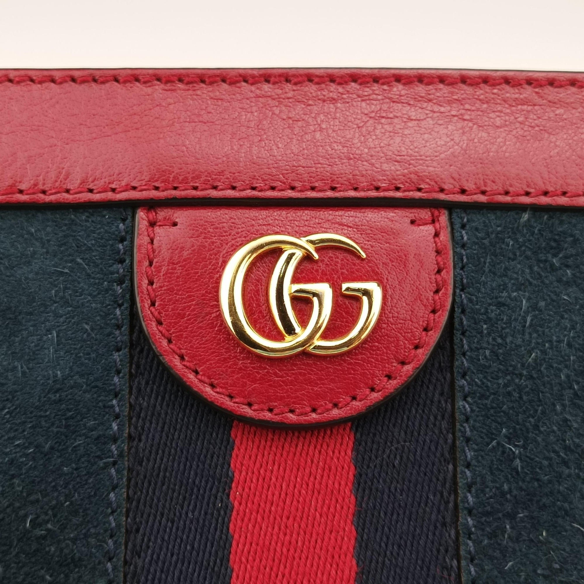 Ophidia Navy×red Suede×leather 503877 H027409795オフィディア ネイビー×レッド スエード×レザー 503877 H027409795