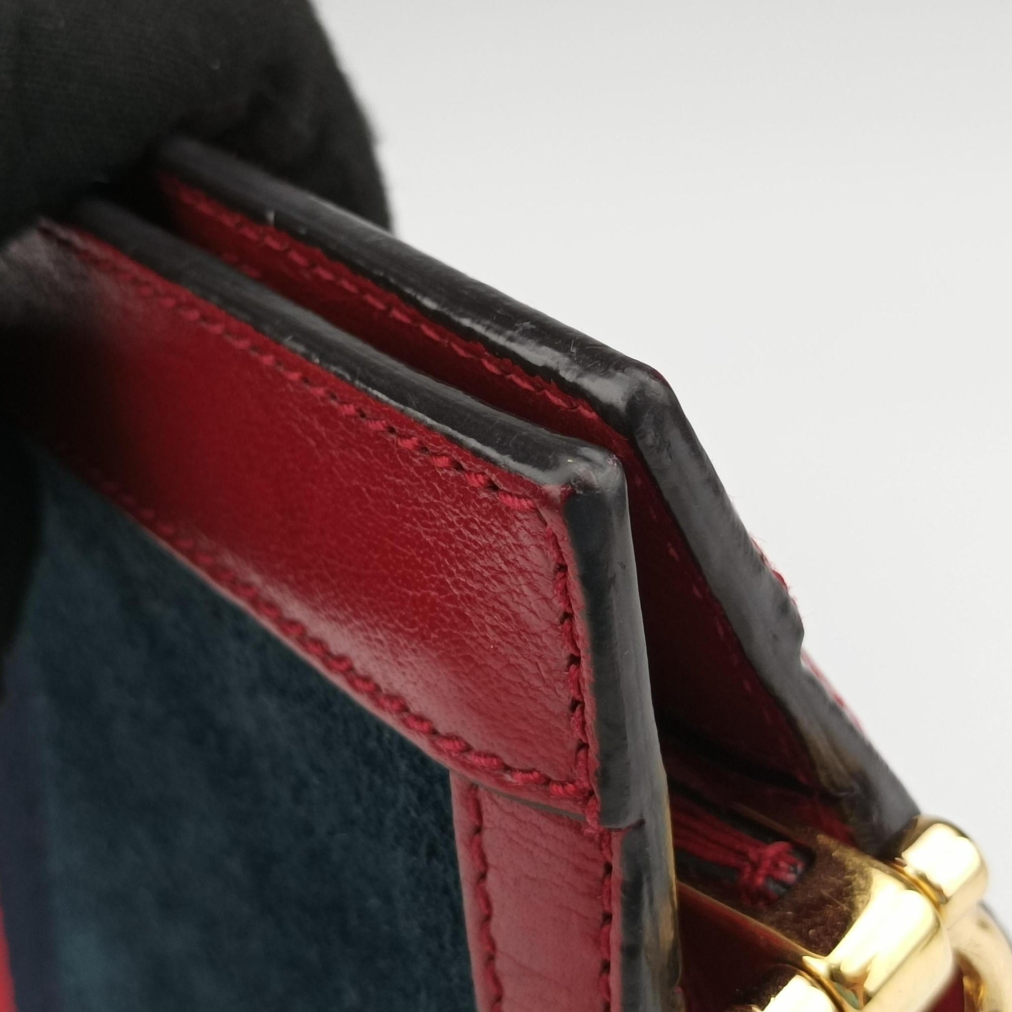 Ophidia Navy×red Suede×leather 503877 H027409795オフィディア ネイビー×レッド スエード×レザー 503877 H027409795