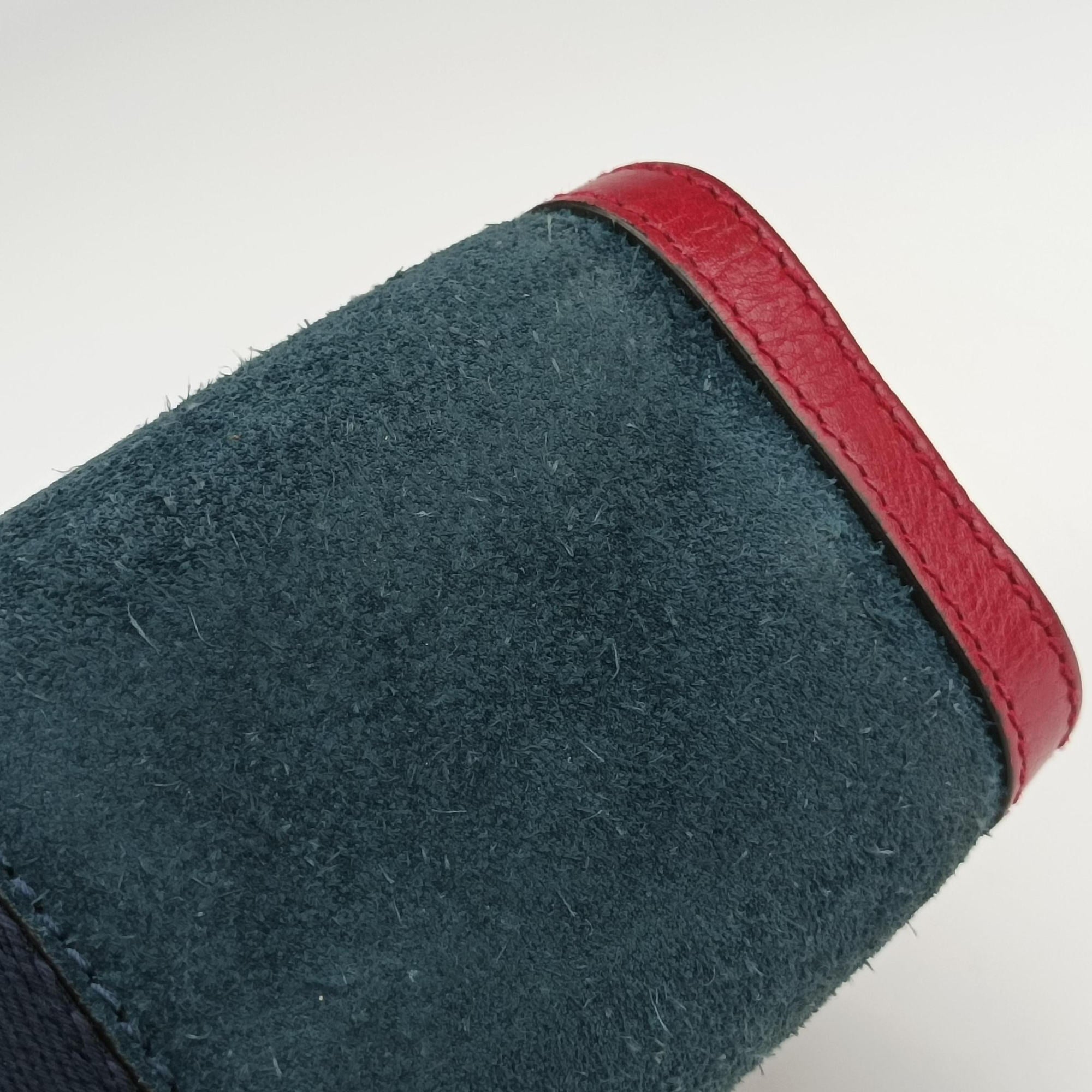 Ophidia Navy×red Suede×leather 503877 H027409795オフィディア ネイビー×レッド スエード×レザー 503877 H027409795