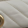 GG Marmont White×navy Leather 443497 H034766400GGマーモント ホワイト×ネイビー レザー 443497 H034766400