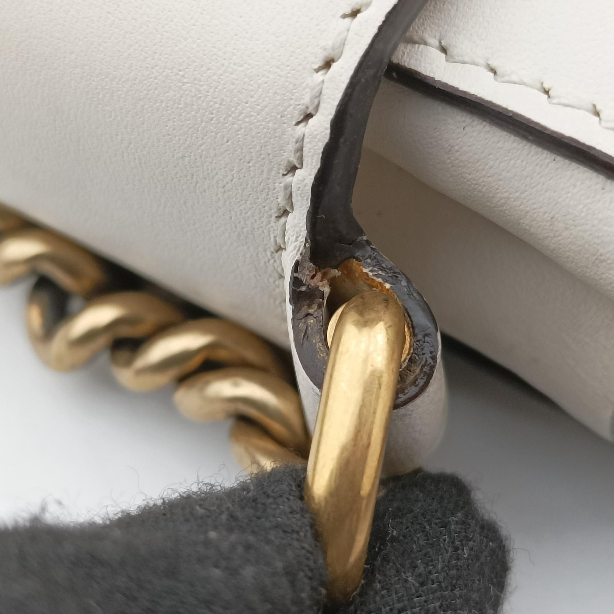 Broadway Pearl Bee White Leather 453778 E022493274ブロードウェイ パール ビー ホワイト レザー 453778 E022493274