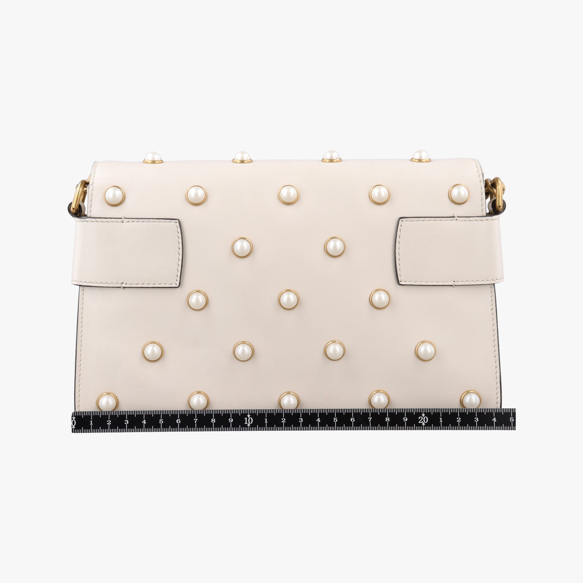 Broadway Pearl Bee White Leather 453778 E022493274ブロードウェイ パール ビー ホワイト レザー 453778 E022493274