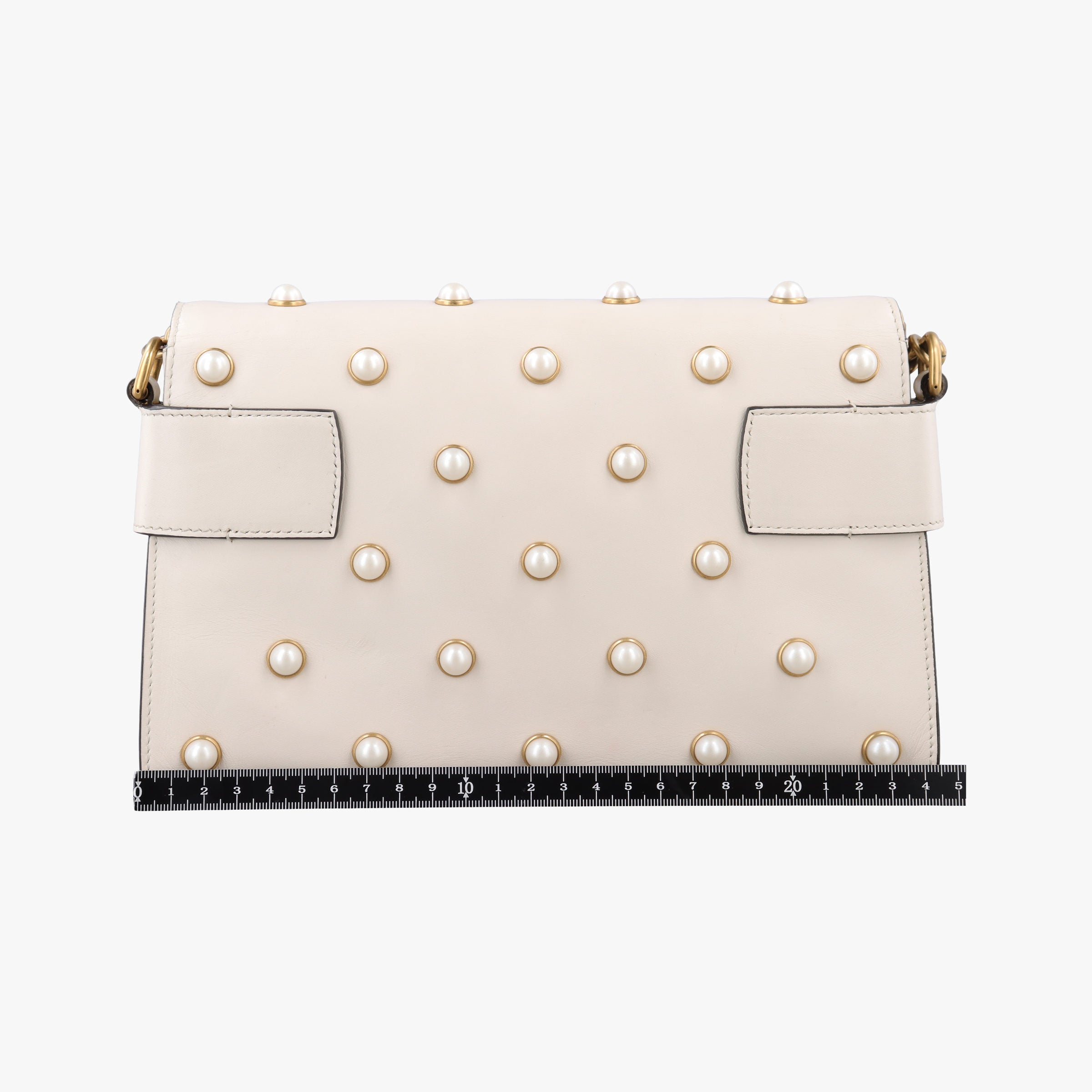Broadway Pearl Bee White Leather 453778 E022493274ブロードウェイ パール ビー ホワイト レザー 453778 E022493274