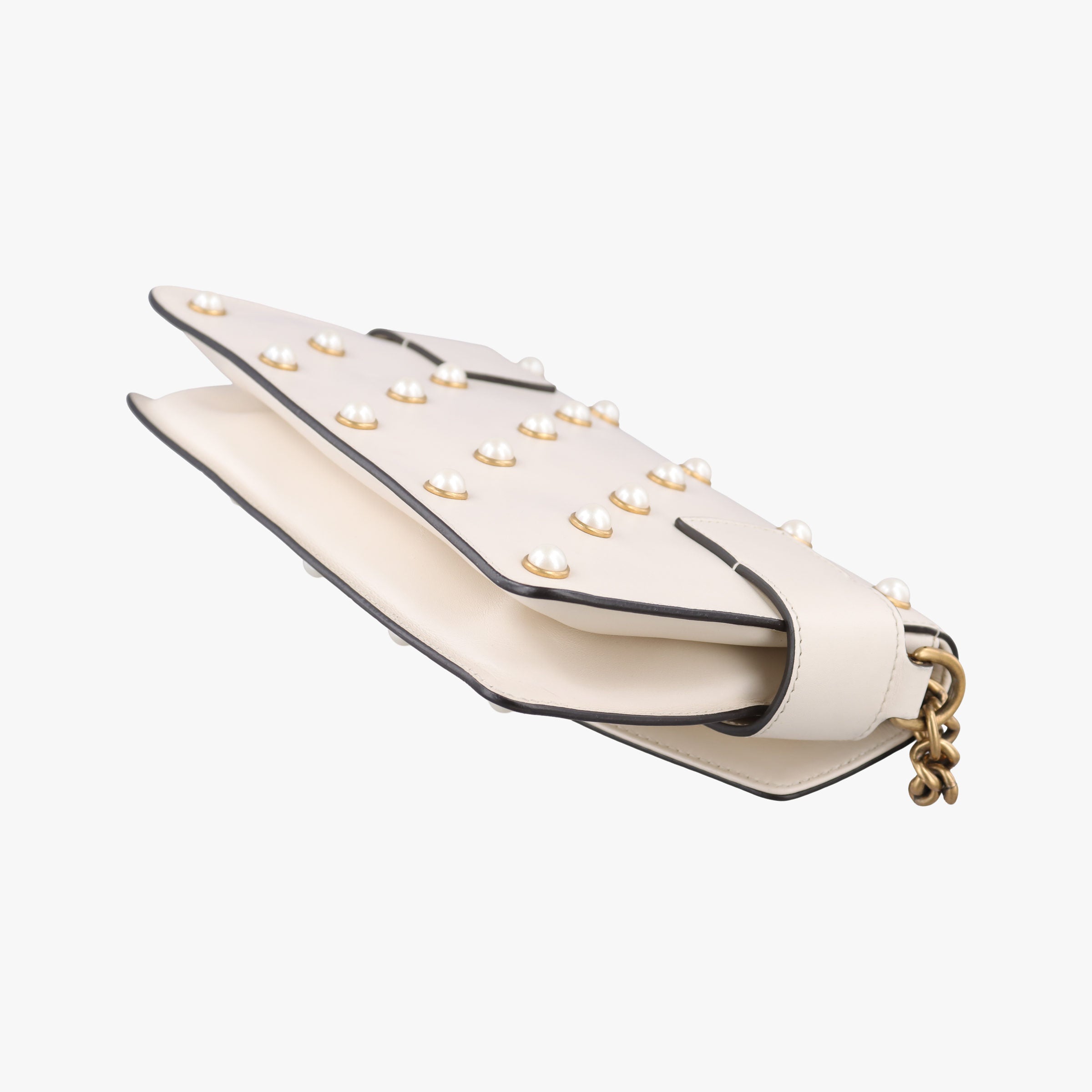 Broadway Pearl Bee White Leather 453778 E022493274ブロードウェイ パール ビー ホワイト レザー 453778 E022493274