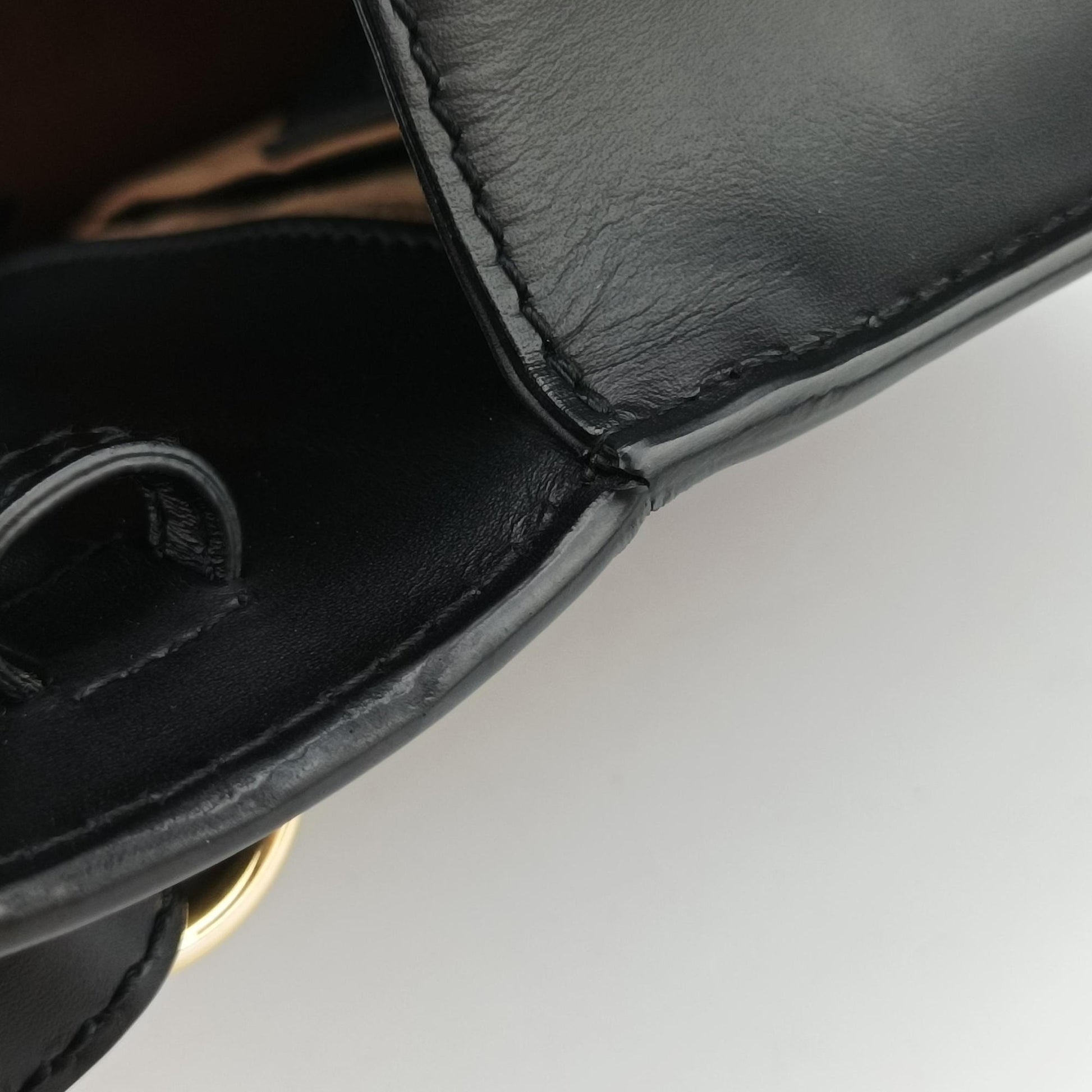 Sylvie Black Leather 470270 H022413199シルヴィ ブラック レザー 470270 H022413199