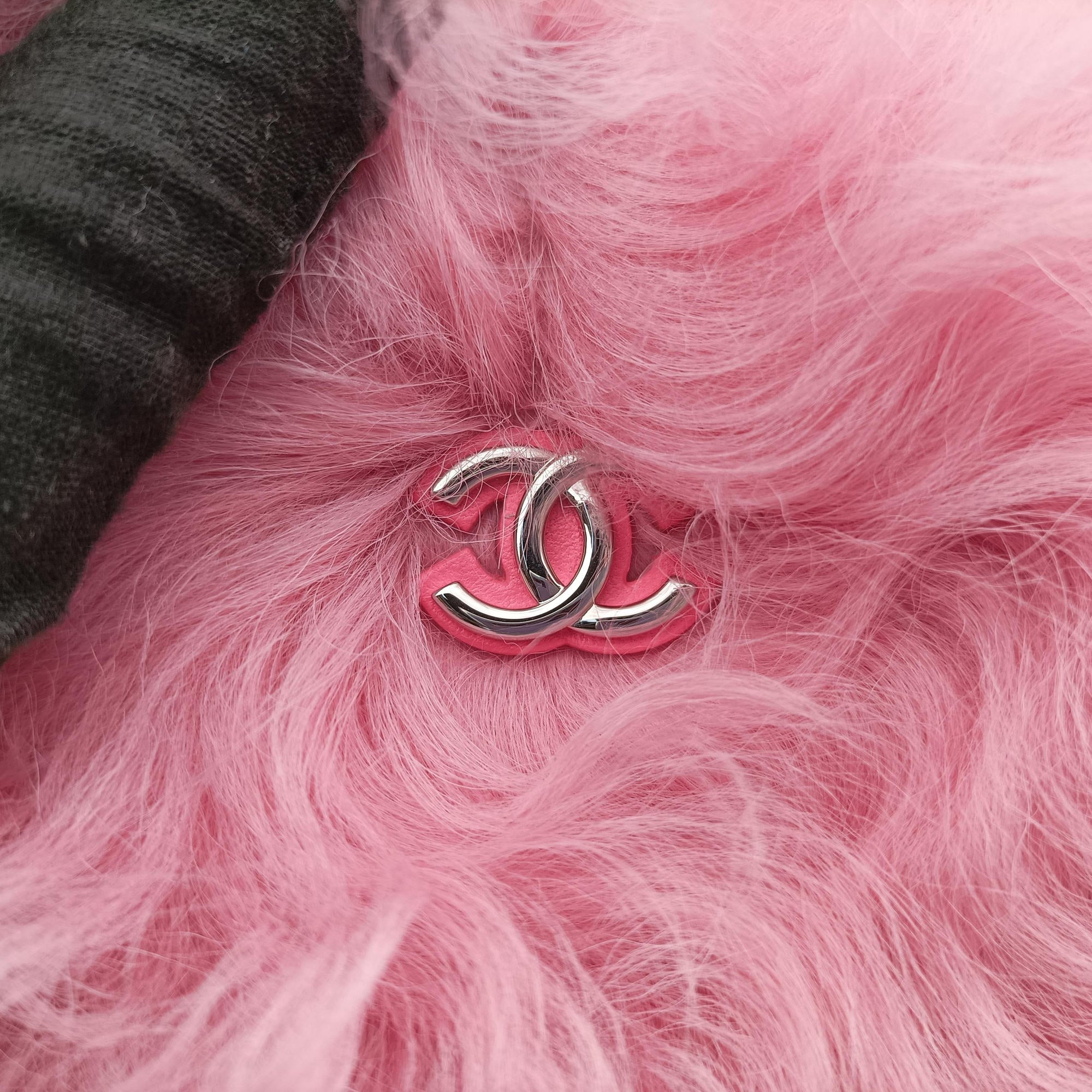 Shearling CC Hook Card Holder Pink wool AP2397 31626389シアリングCCフックカードホルダー ピンク ウール AP2397 31626389