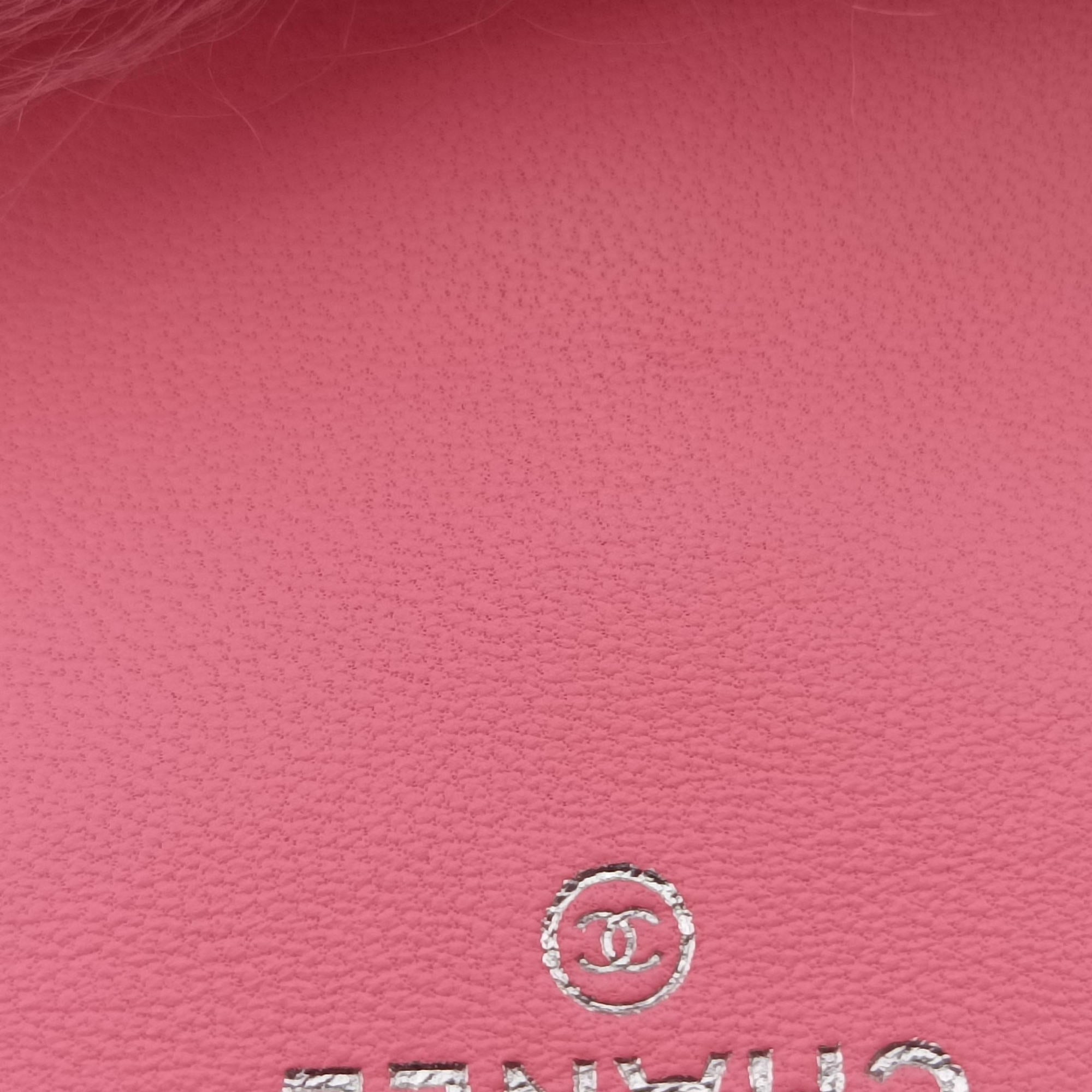 Shearling CC Hook Card Holder Pink wool AP2397 31626389シアリングCCフックカードホルダー ピンク ウール AP2397 31626389