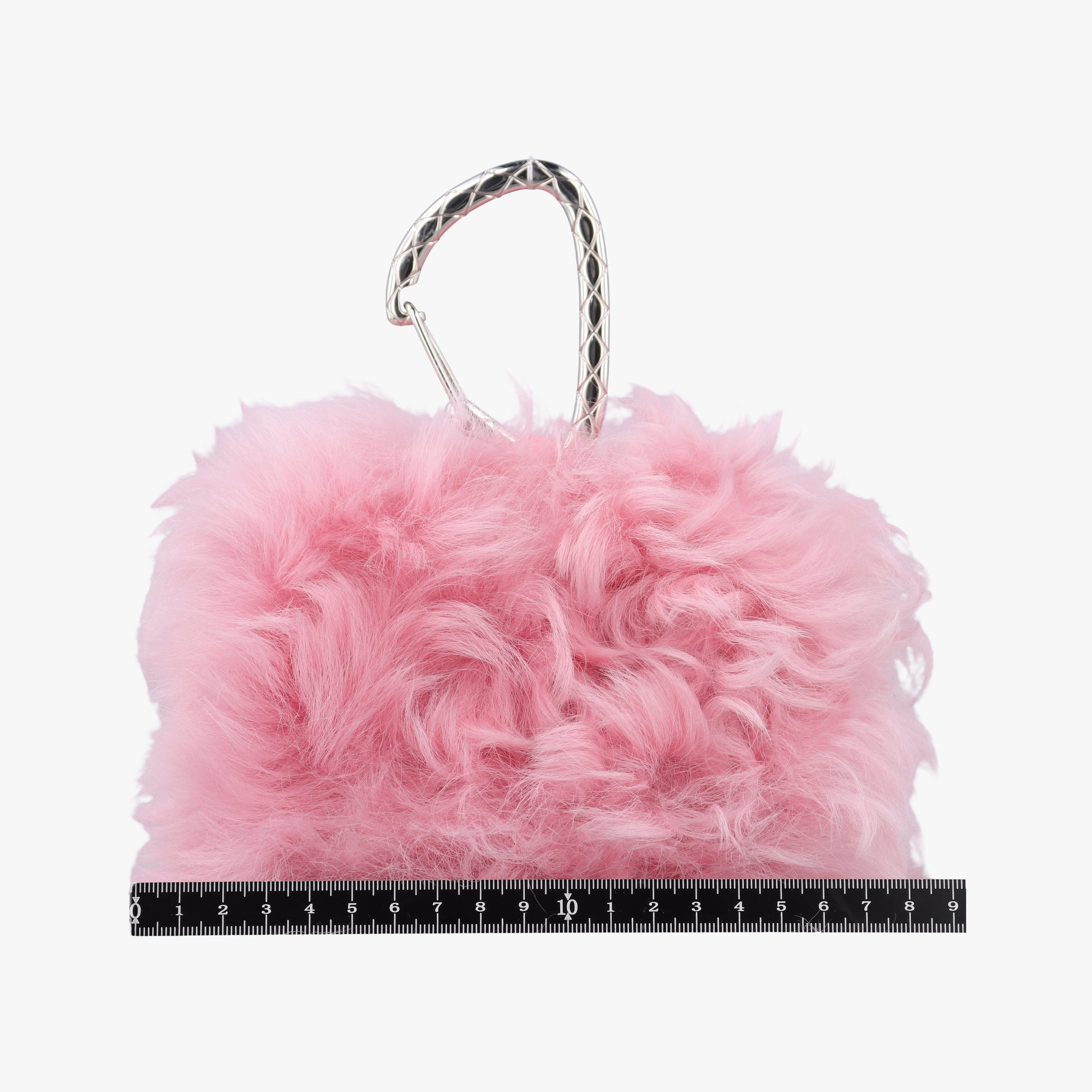 Shearling CC Hook Card Holder Pink wool AP2397 31626389シアリングCCフックカードホルダー ピンク ウール AP2397 31626389