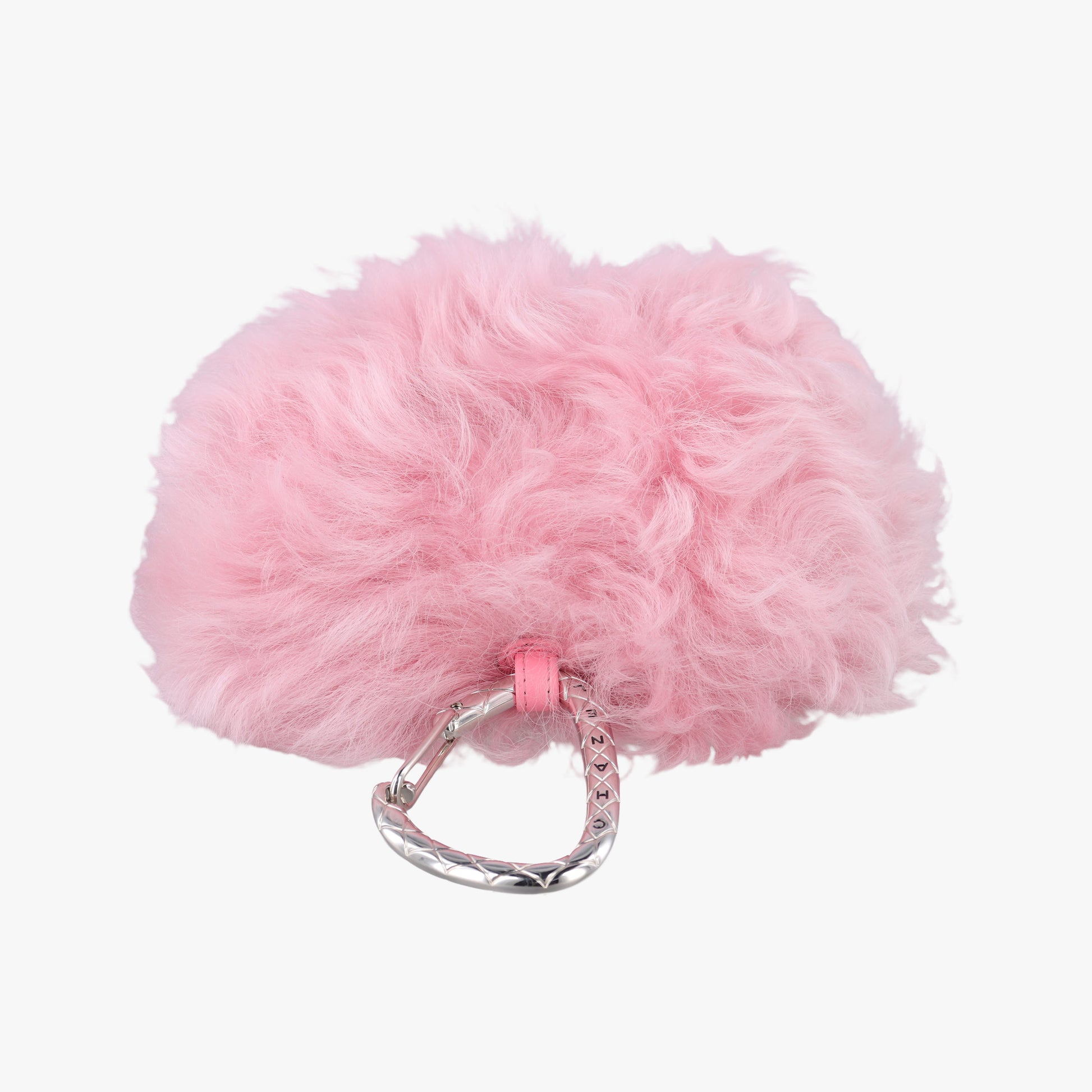 Shearling CC Hook Card Holder Pink wool AP2397 31626389シアリングCCフックカードホルダー ピンク ウール AP2397 31626389