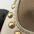 Logo Jacquard Studded Frame Corda × Talco Jacquard Canvas × Vitello Leather 25ロゴジャガード スタッズ フレーム コルダ×タルコ ジャガードキャンバス × ヴィッテロレザー 25