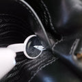 Fringe Charms Black Leather×velour IBL002 180/Iフリンジチャーム ブラック レザー×ベロア IBL002 180/I