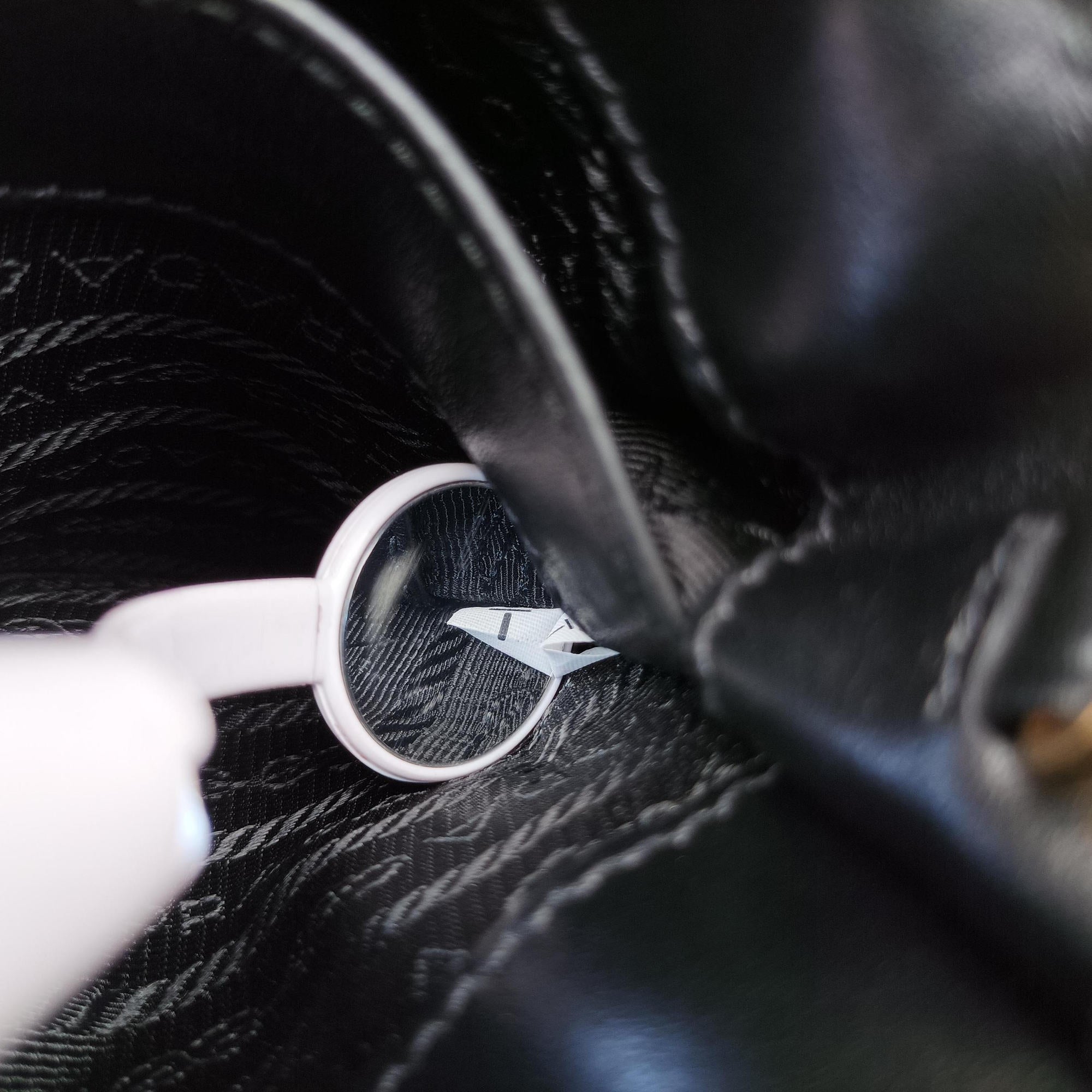 Fringe Charms Black Leather×velour IBL002 180/Iフリンジチャーム ブラック レザー×ベロア IBL002 180/I