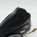 Fringe Charms Black Leather×velour IBL002 180/Iフリンジチャーム ブラック レザー×ベロア IBL002 180/I
