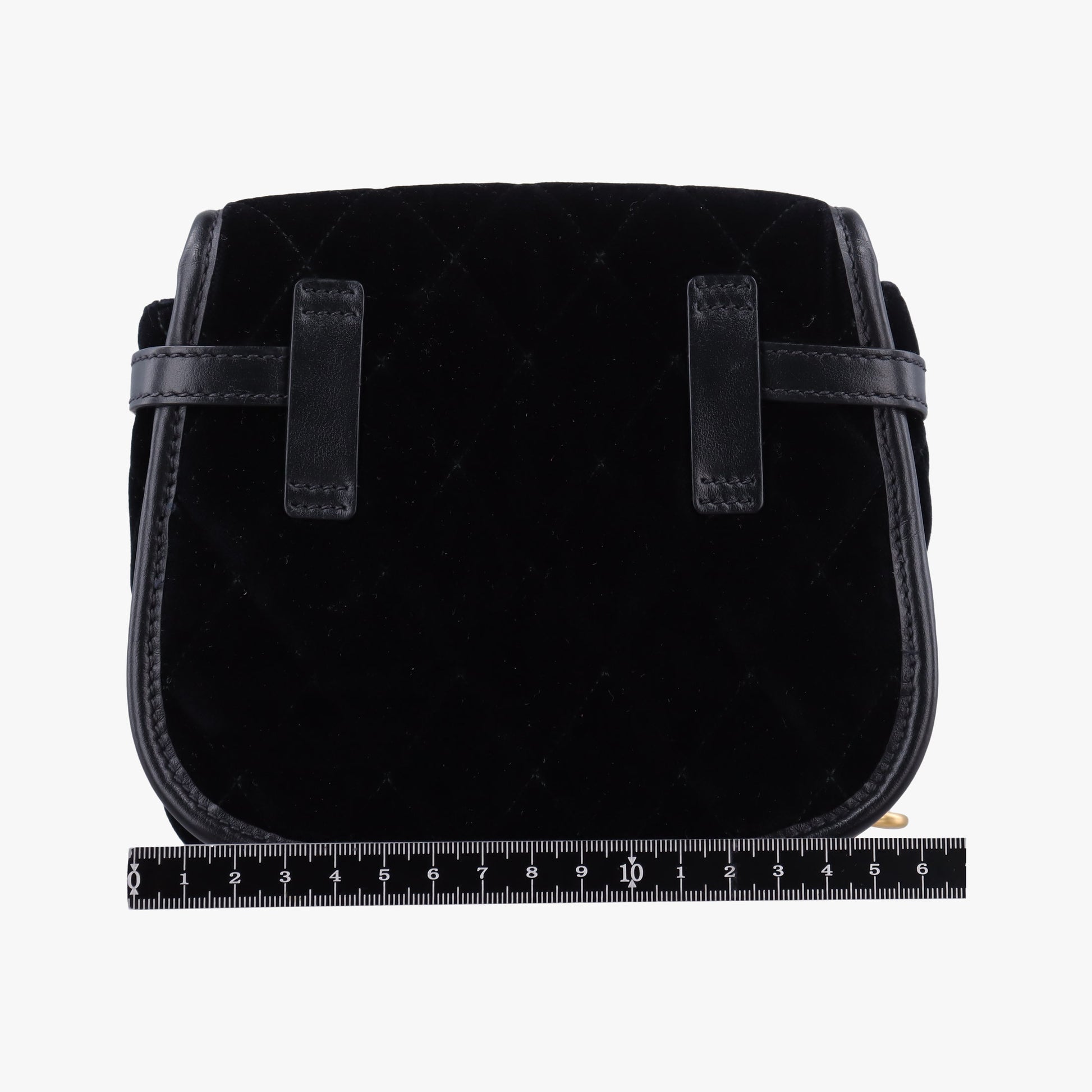 Fringe Charms Black Leather×velour IBL002 180/Iフリンジチャーム ブラック レザー×ベロア IBL002 180/I