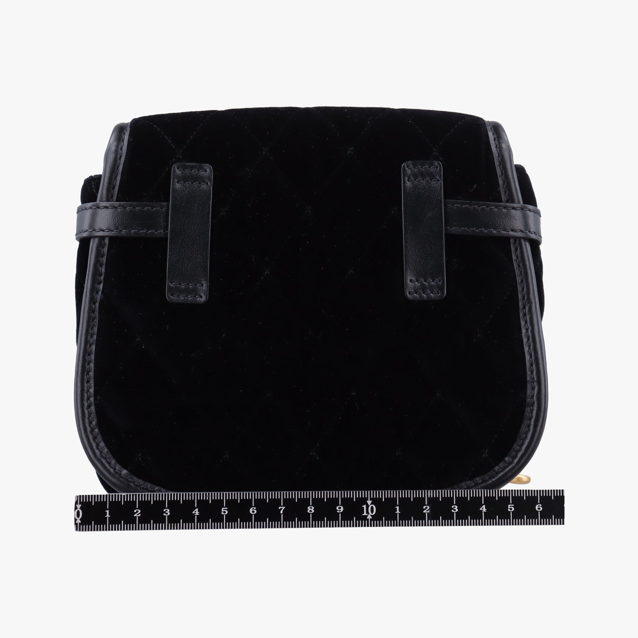 Fringe Charms Black Leather×velour IBL002 180/Iフリンジチャーム ブラック レザー×ベロア IBL002 180/I