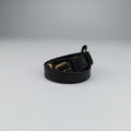 Fringe Charms Black Leather×velour IBL002 180/Iフリンジチャーム ブラック レザー×ベロア IBL002 180/I
