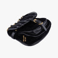 Fringe Charms Black Leather×velour IBL002 180/Iフリンジチャーム ブラック レザー×ベロア IBL002 180/I