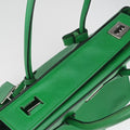 Double Cuir Green SAFFIANO Leather B2756T 14/Dダブル キュイール グリーン サフィアーノレザー B2756T 14/D