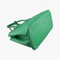Double Cuir Green SAFFIANO Leather B2756T 14/Dダブル キュイール グリーン サフィアーノレザー B2756T 14/D