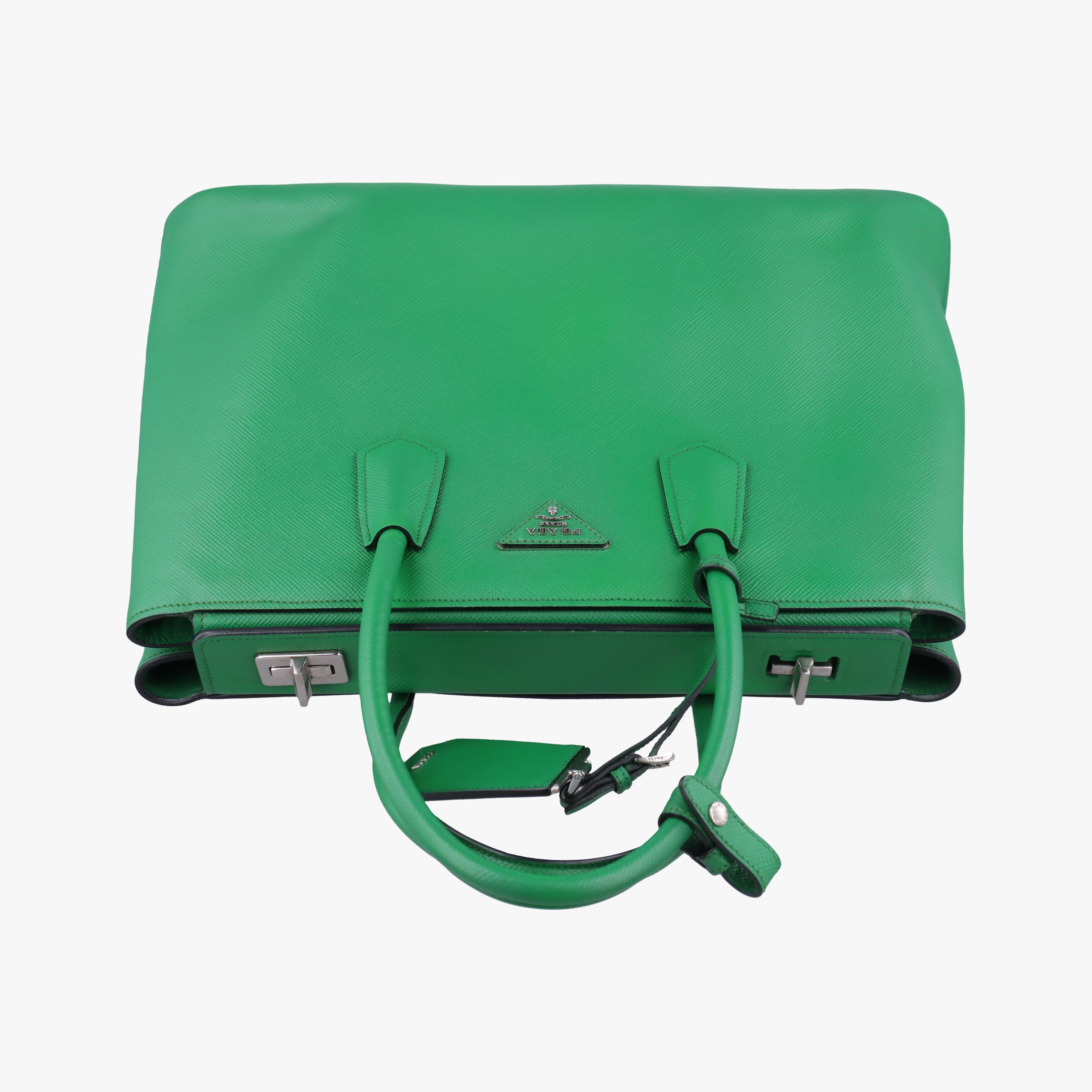 Double Cuir Green SAFFIANO Leather B2756T 14/Dダブル キュイール グリーン サフィアーノレザー B2756T 14/D