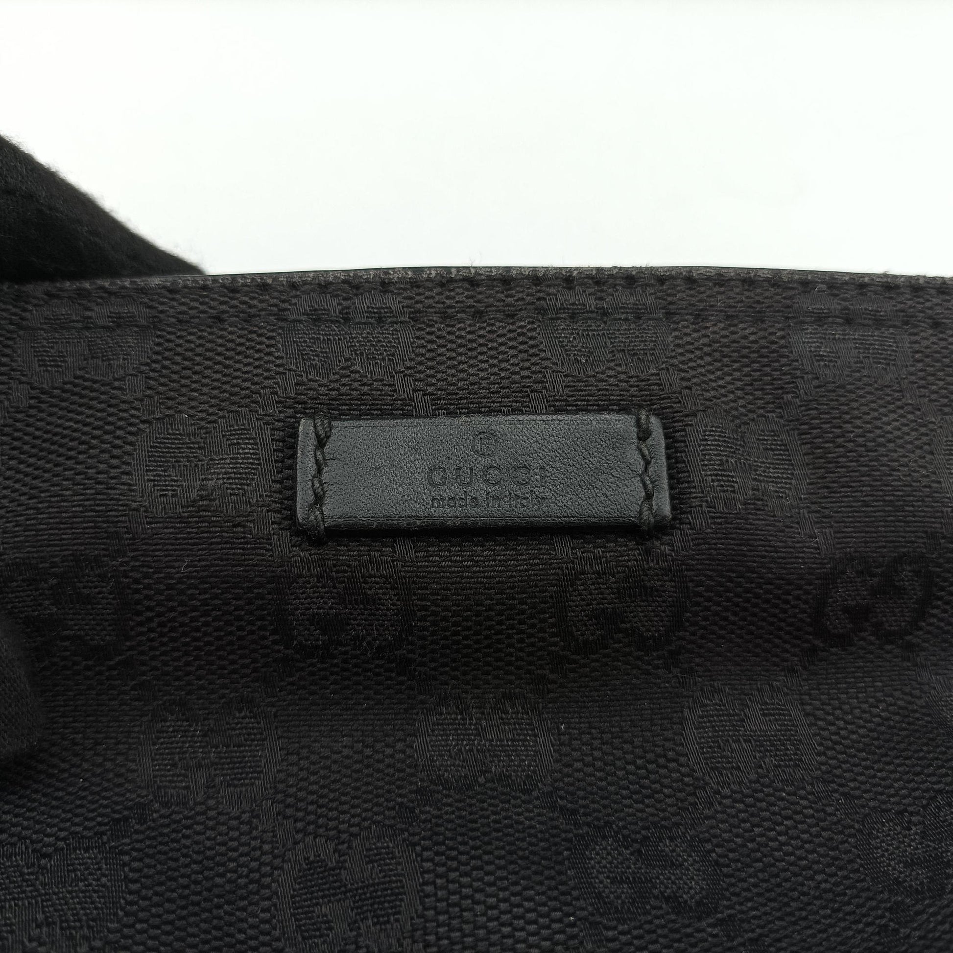 GG Canvas Black Leather×Canvas 308930 F016737306GGキャンバス ブラック レザー×キャンバス 308930 F016737306
