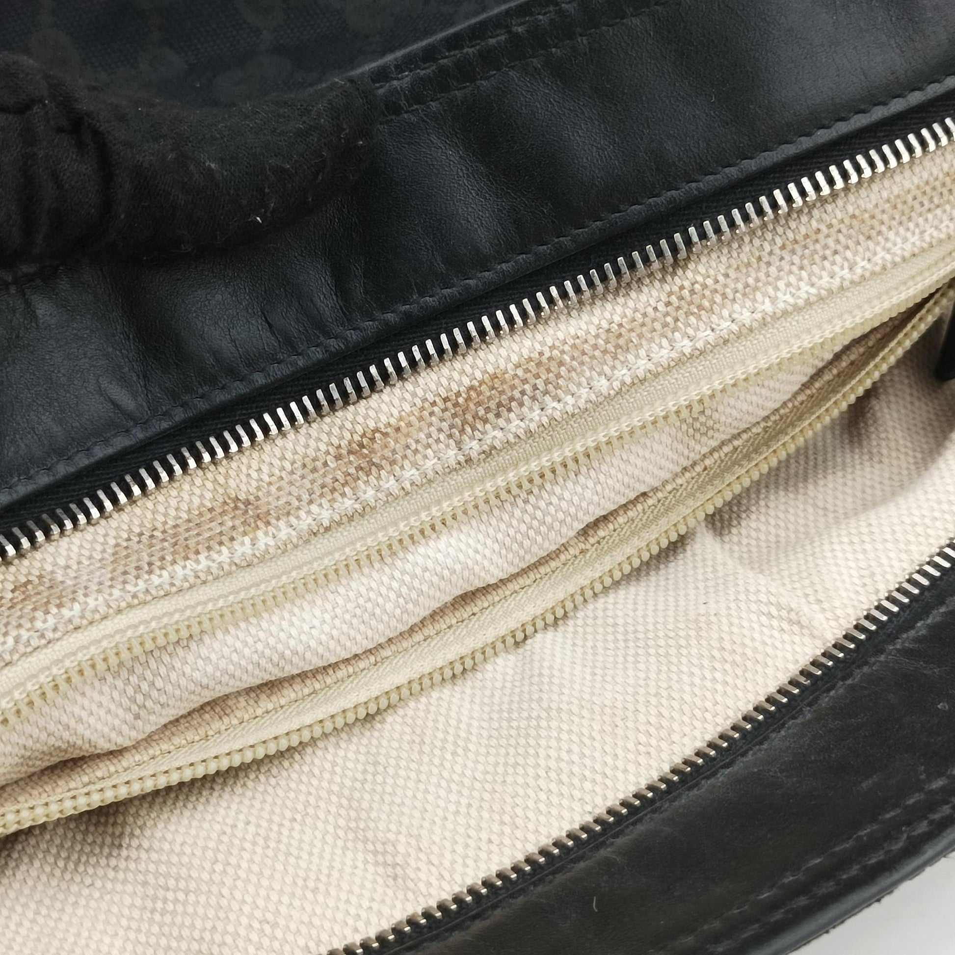 GG Canvas Black Leather×Canvas 308930 F016737306GGキャンバス ブラック レザー×キャンバス 308930 F016737306
