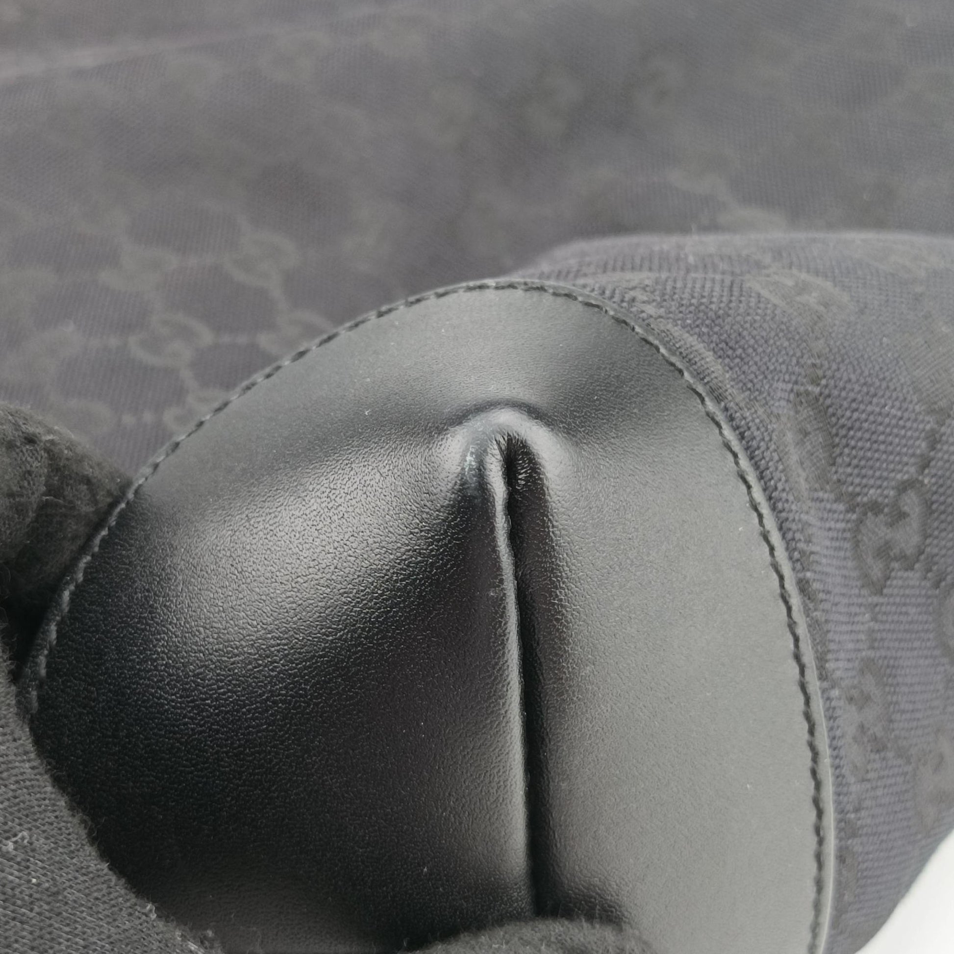 GG Canvas Black Leather×Canvas 308930 F016737306GGキャンバス ブラック レザー×キャンバス 308930 F016737306