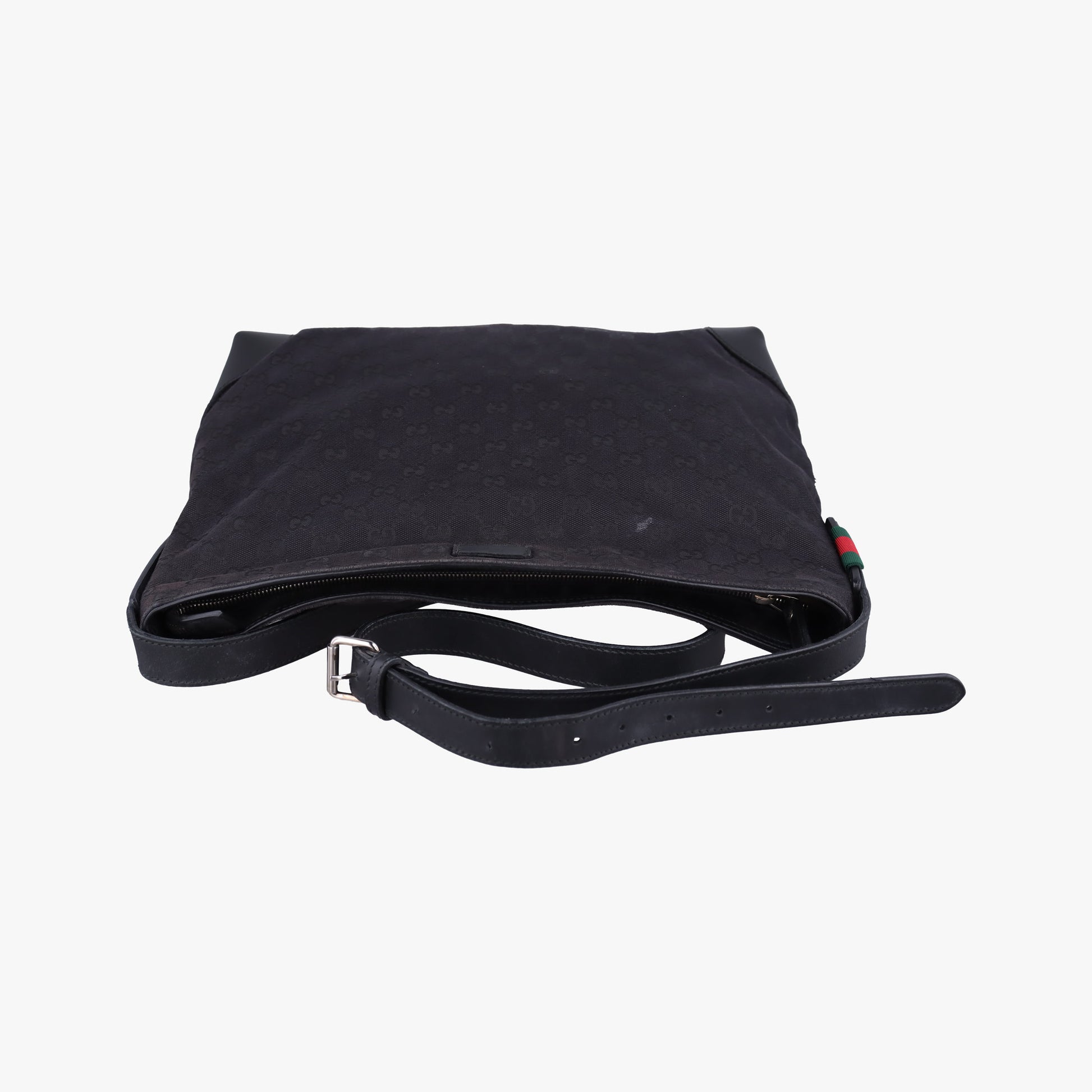 GG Canvas Black Leather×Canvas 308930 F016737306GGキャンバス ブラック レザー×キャンバス 308930 F016737306
